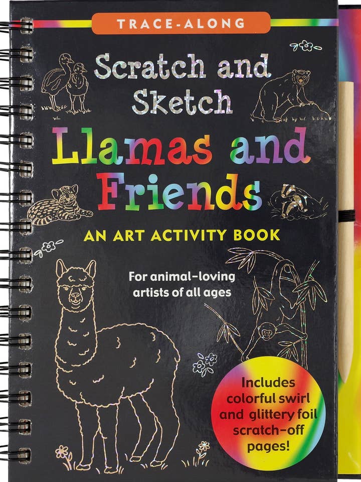 Llamas and Friends Scratch and Sketch for wholesale by Peter Pauper Press