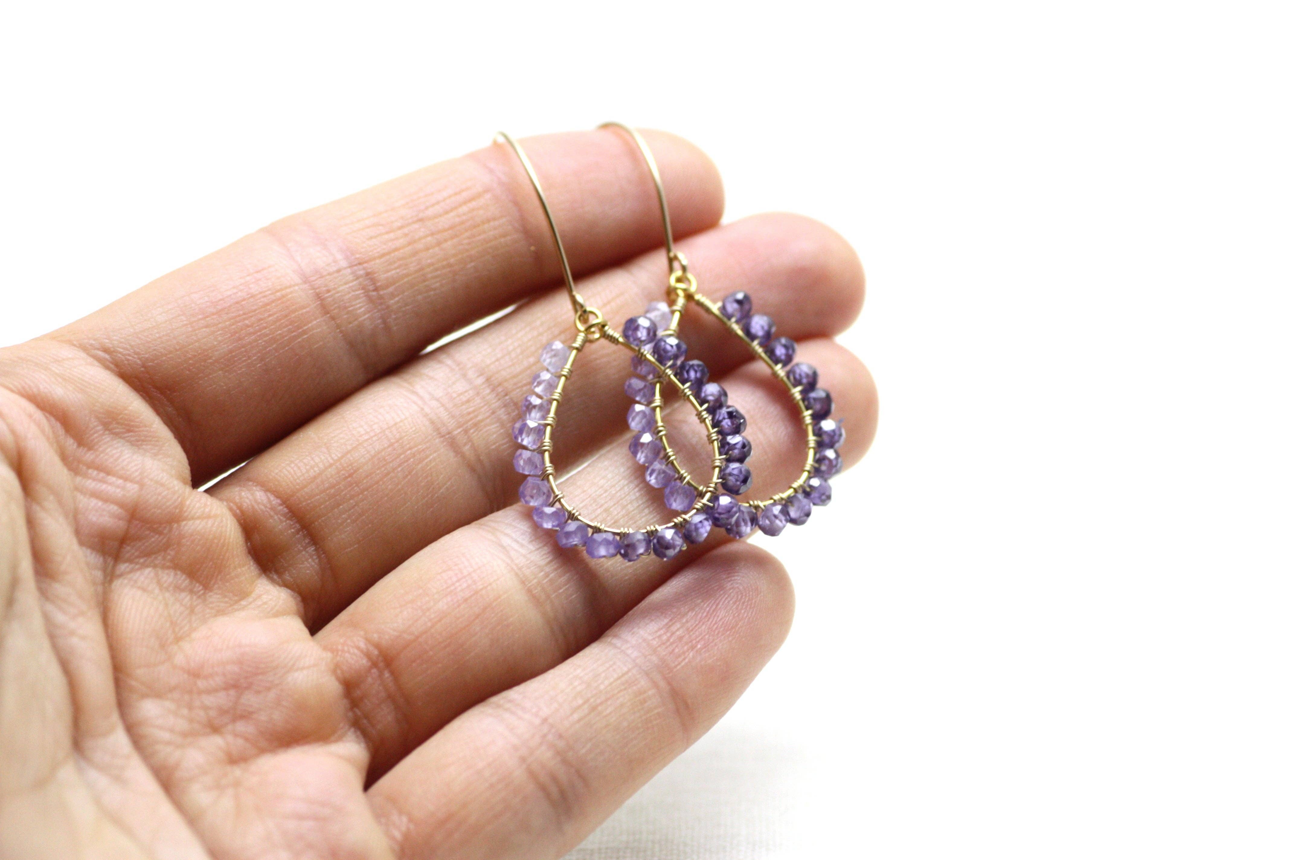 Azki Jewelry - Wholesale Dangle Earrings - Wire Wrapped Chandelier Earrings1