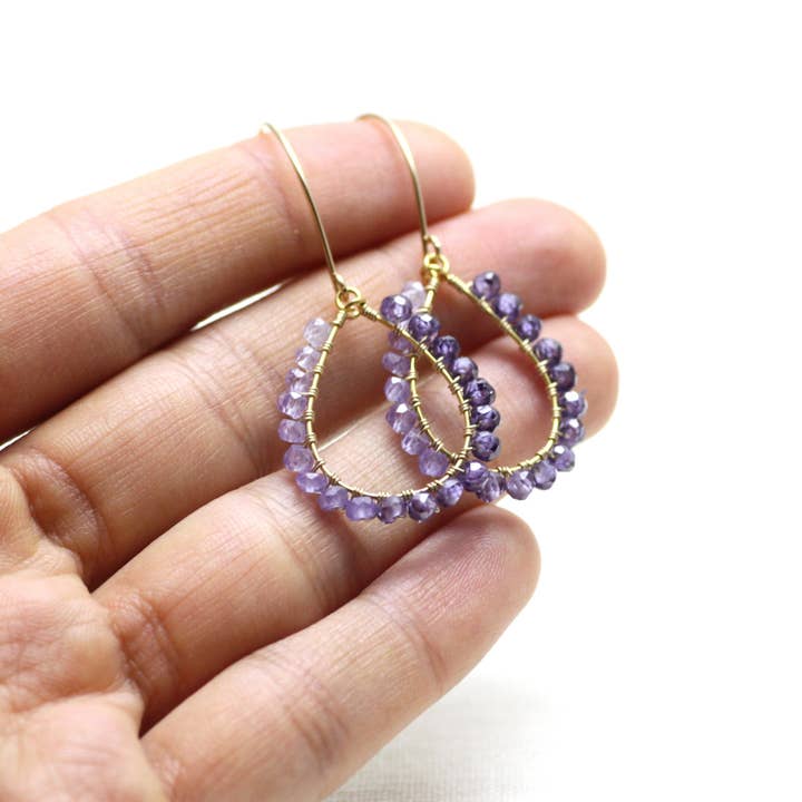 Azki Jewelry - Wholesale Dangle Earrings - Wire Wrapped Chandelier Earrings1