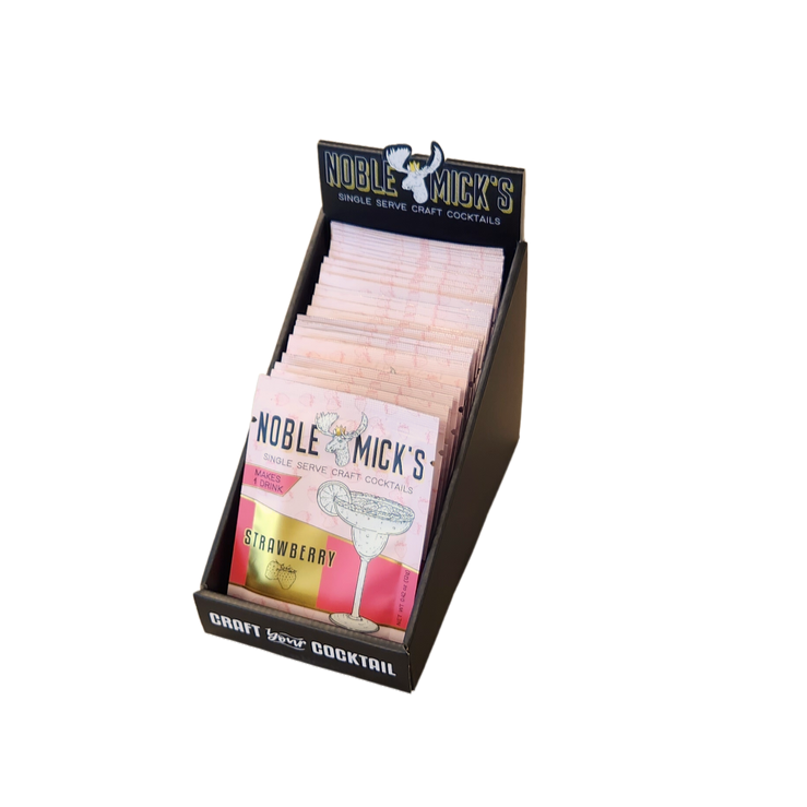 Noble Mick's - Craft Beverage Company - Wholesale Retailer Display - Food & Drink - Display Box (Empty (Holds 2 Dozen+ Single Serve Cocktails)2