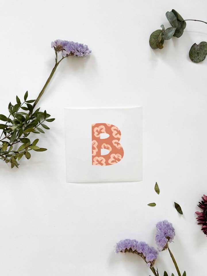 B lettera immagine da stiro personalizzare nome per la vendita all'ingrosso da parte di MiniDei