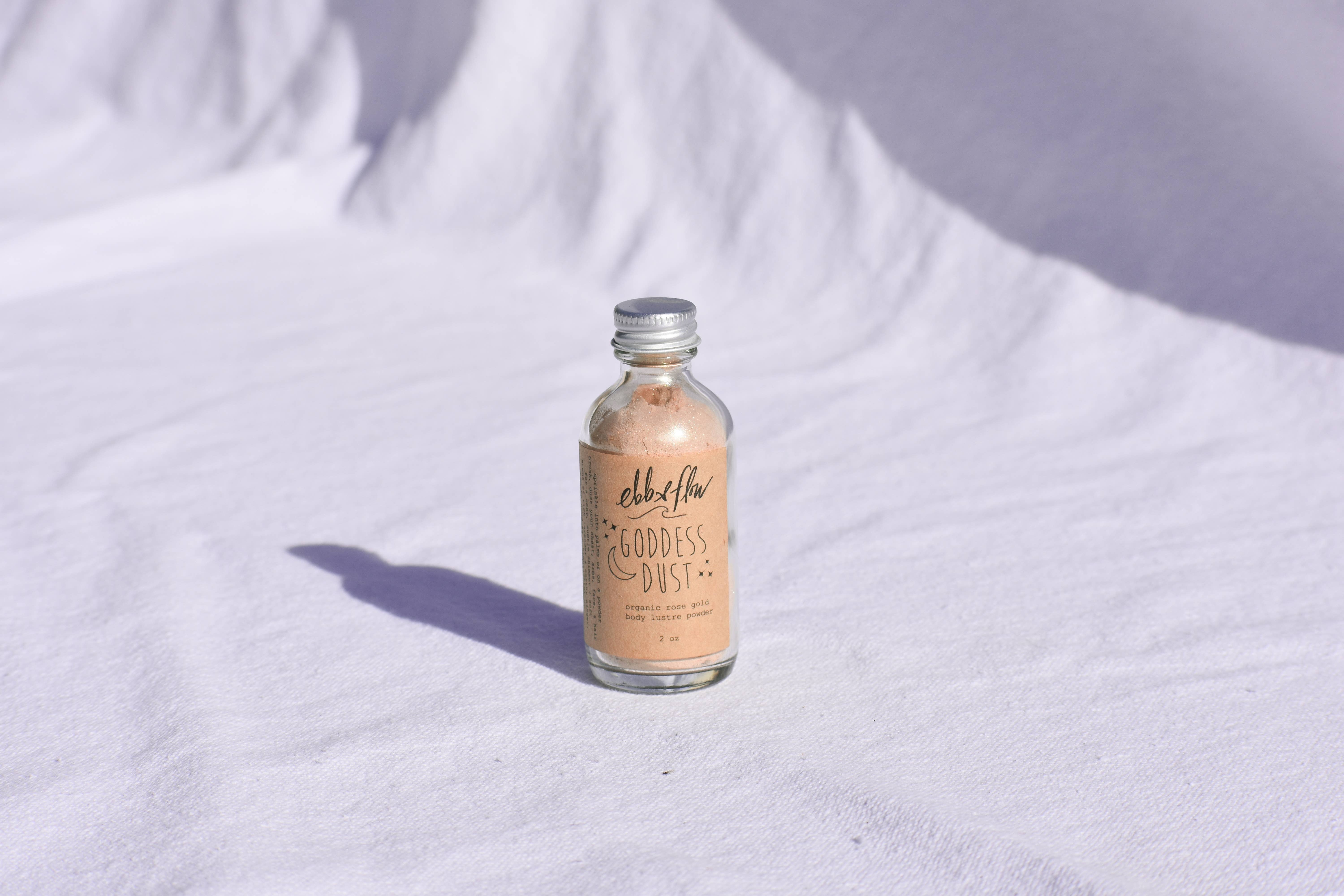 Ebb & Flow – wholesale Body glitter/shimmer – Goddess Dust - Organic Shimmer Powder, for face body & hair2