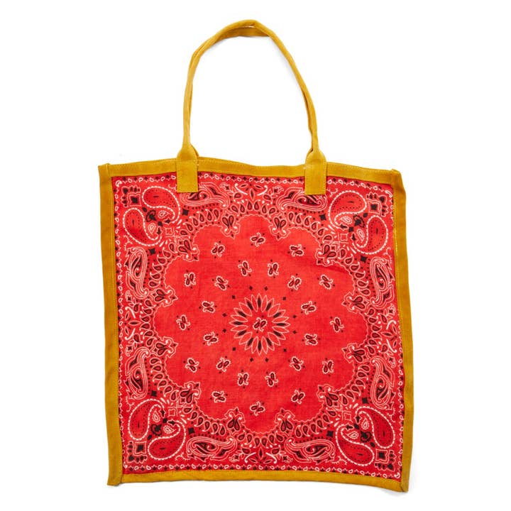Raj Trading & Imports (USA) Inc. - Wholesale Tote bag – Women's - Bandana Cotton Tote Shoppers Assorted