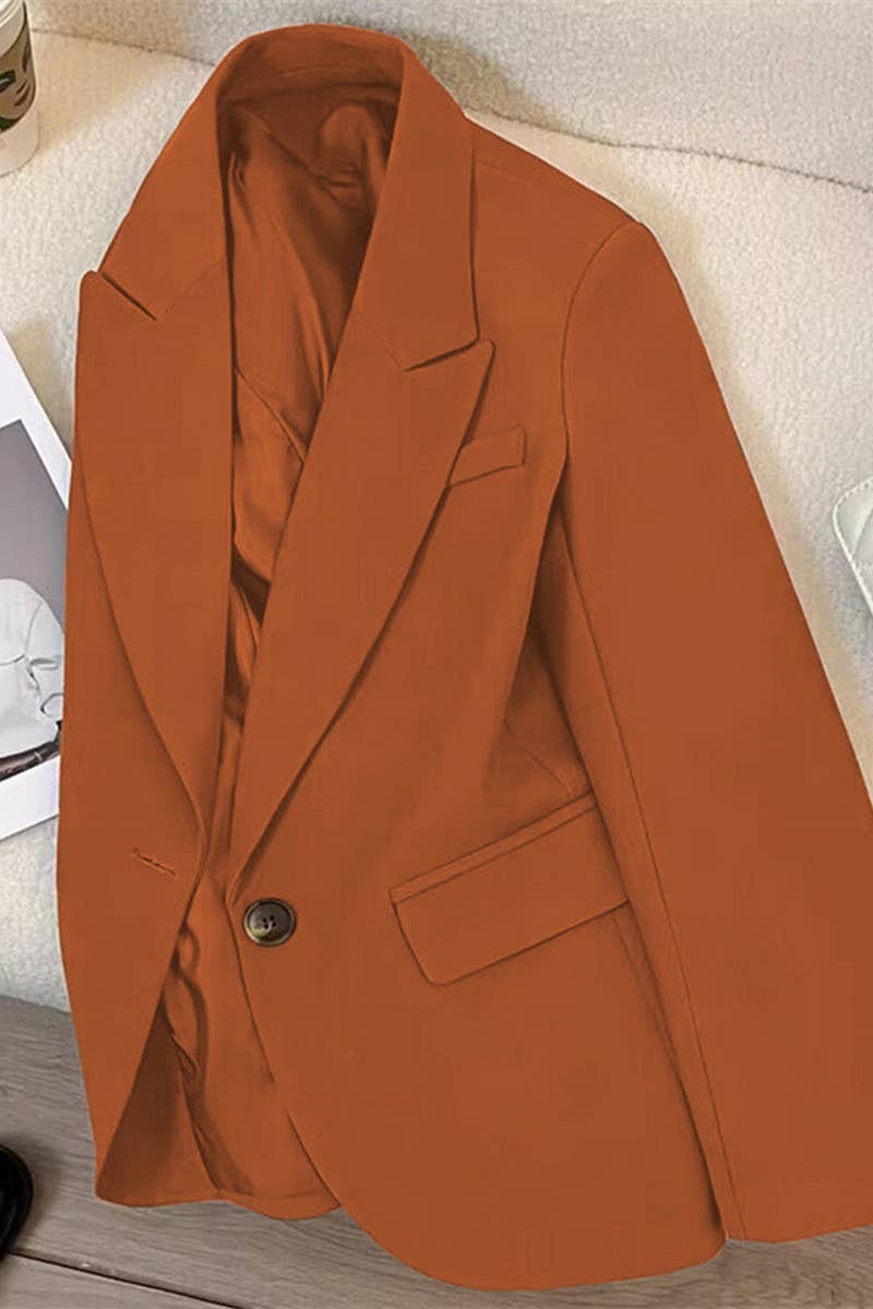 NINEXIS - Vente Blazer – femme - CWOBL0135_BLAZER À POCHE À BOUTON UNIQUE3