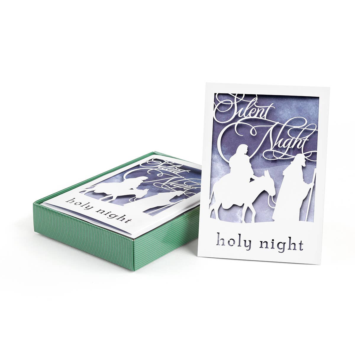 Masterpiece Studios - Vente Cartes de Noël - Ensemble de cartes de vacances silencieuses et sacrées découpées au laser1