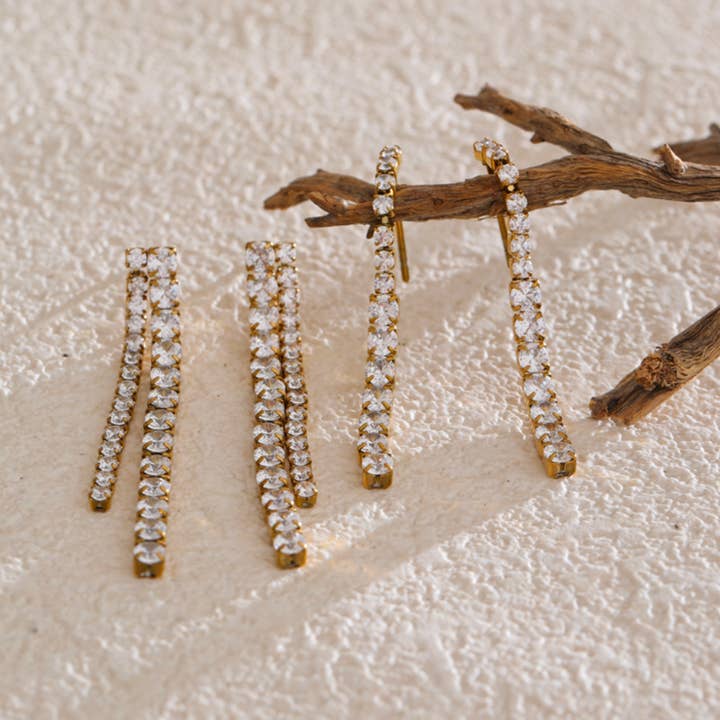 White Viola EARRINGS for wholesale on Faire2