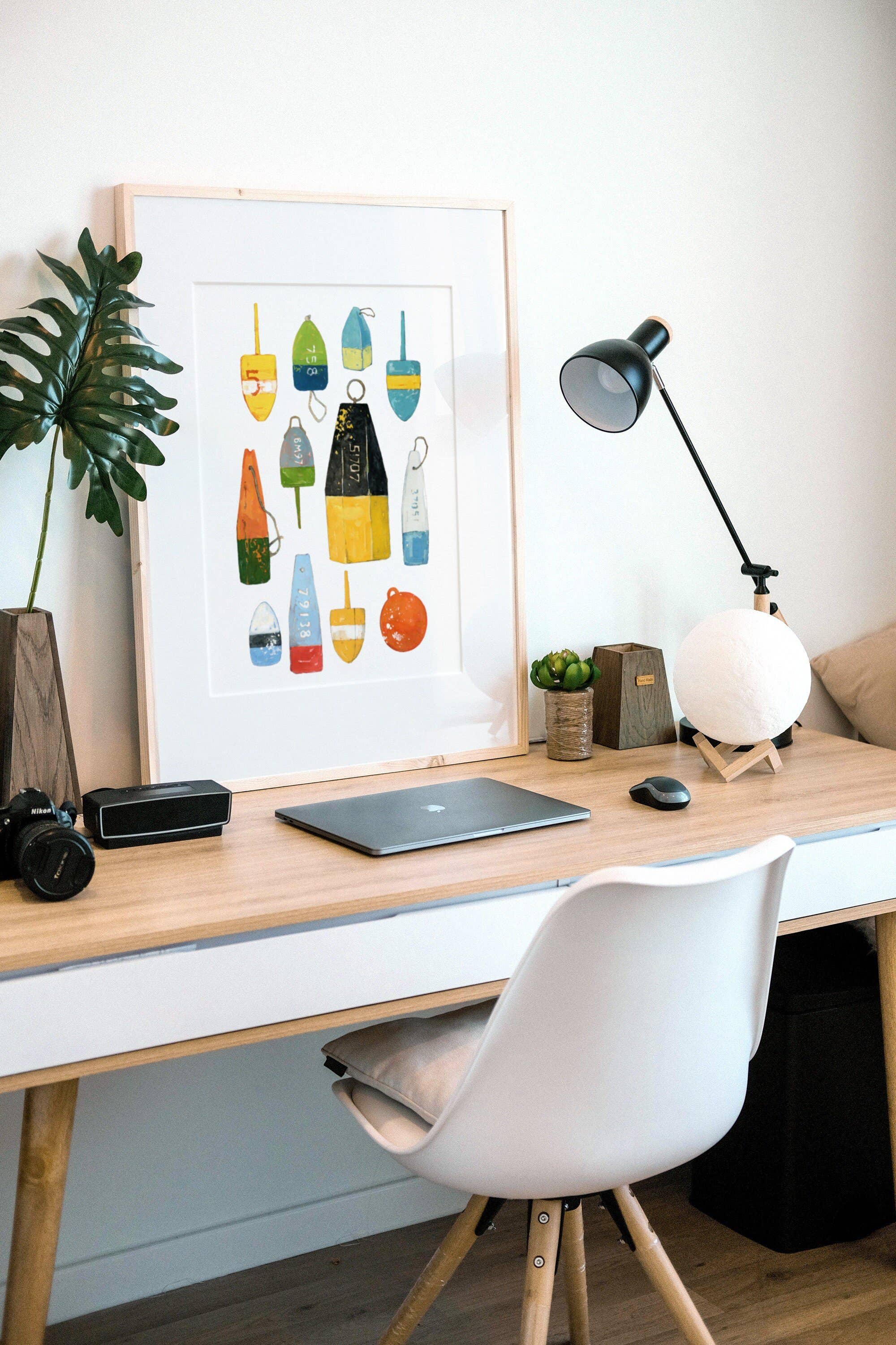 Studio Tuesday – wholesale Konsttryck – Hummer Bojar akvarellmålning, Färgglada Nautisk Tryck2