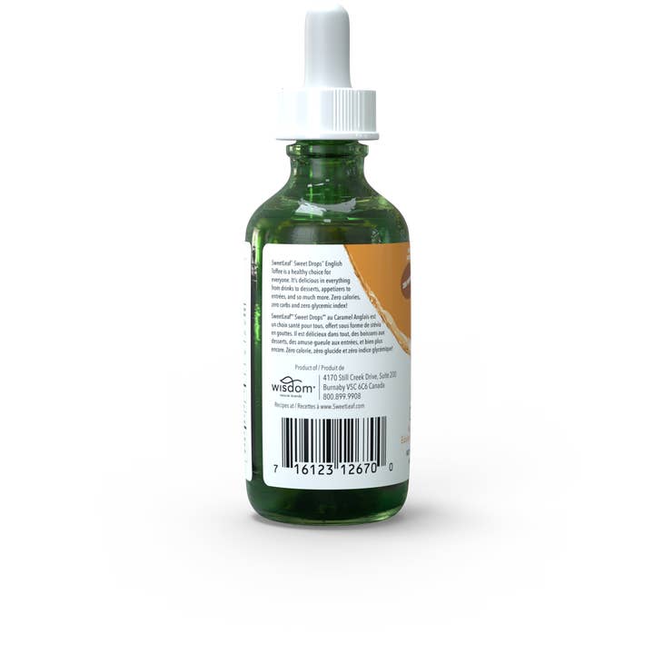 SweetLeaf® - Wholesale Sugar/Sweetener - Sweet Drops® Liquid Stevia Concentrate, English Toffee1