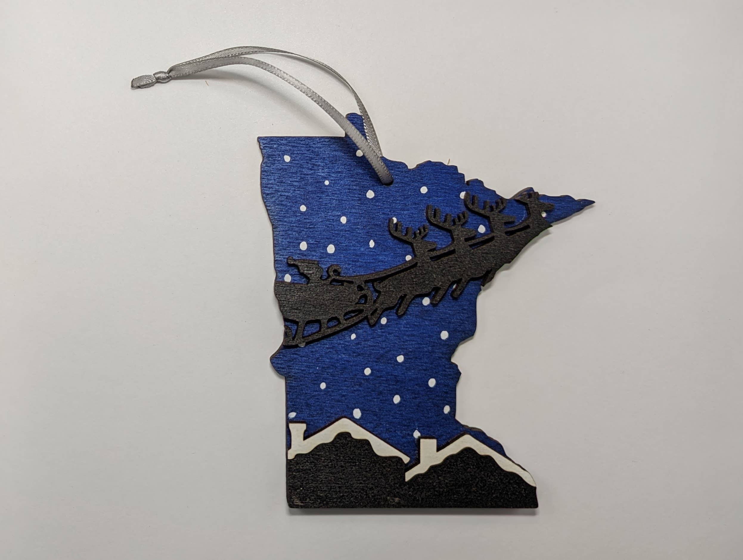 Knit and Nailed - Wholesale Ornament - Minnesota Wood Ornament Art 5" varieties11