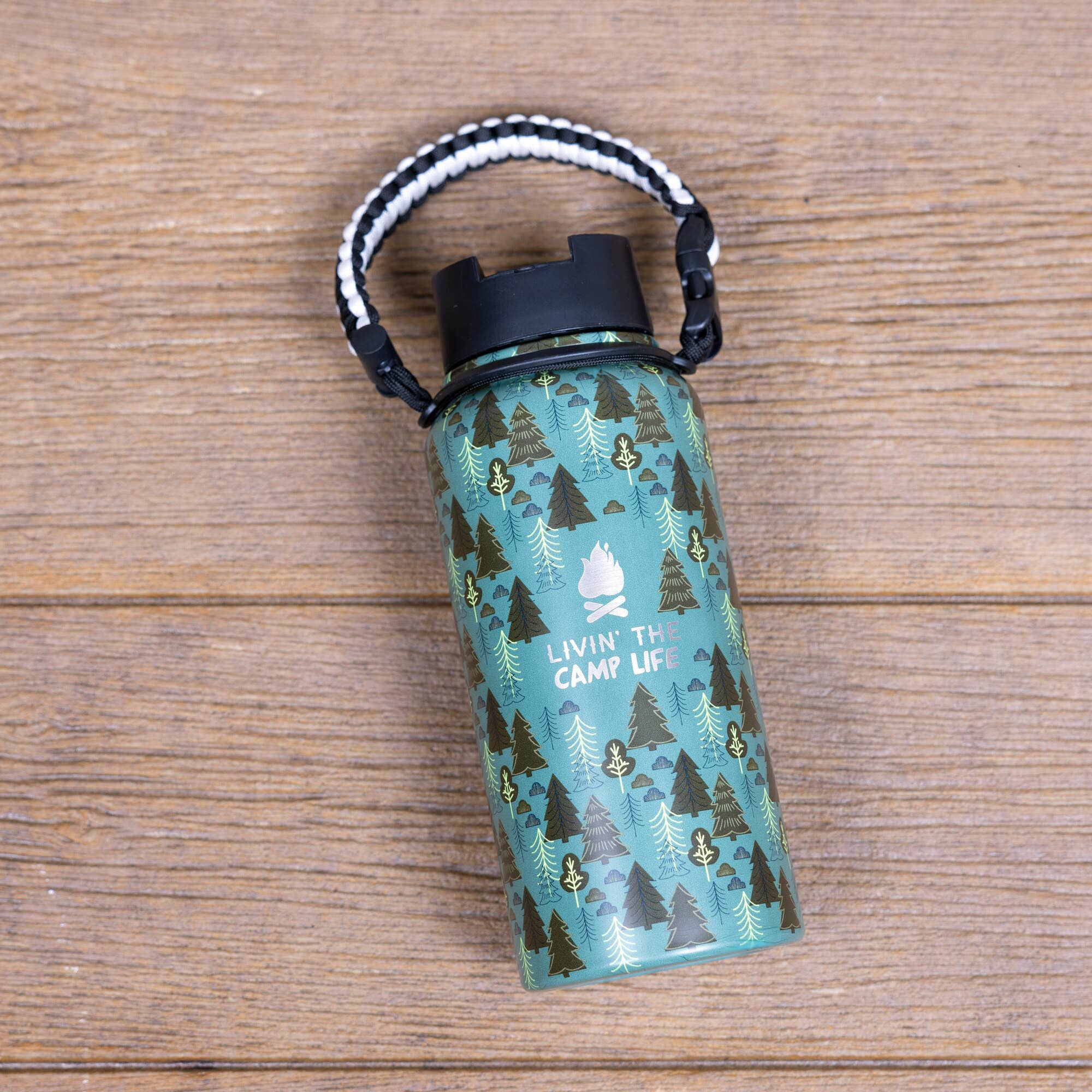 Pavilion - Wholesale Water Bottle - Camp Life - 32 oz Stainless Steel Handled Water Bottle2