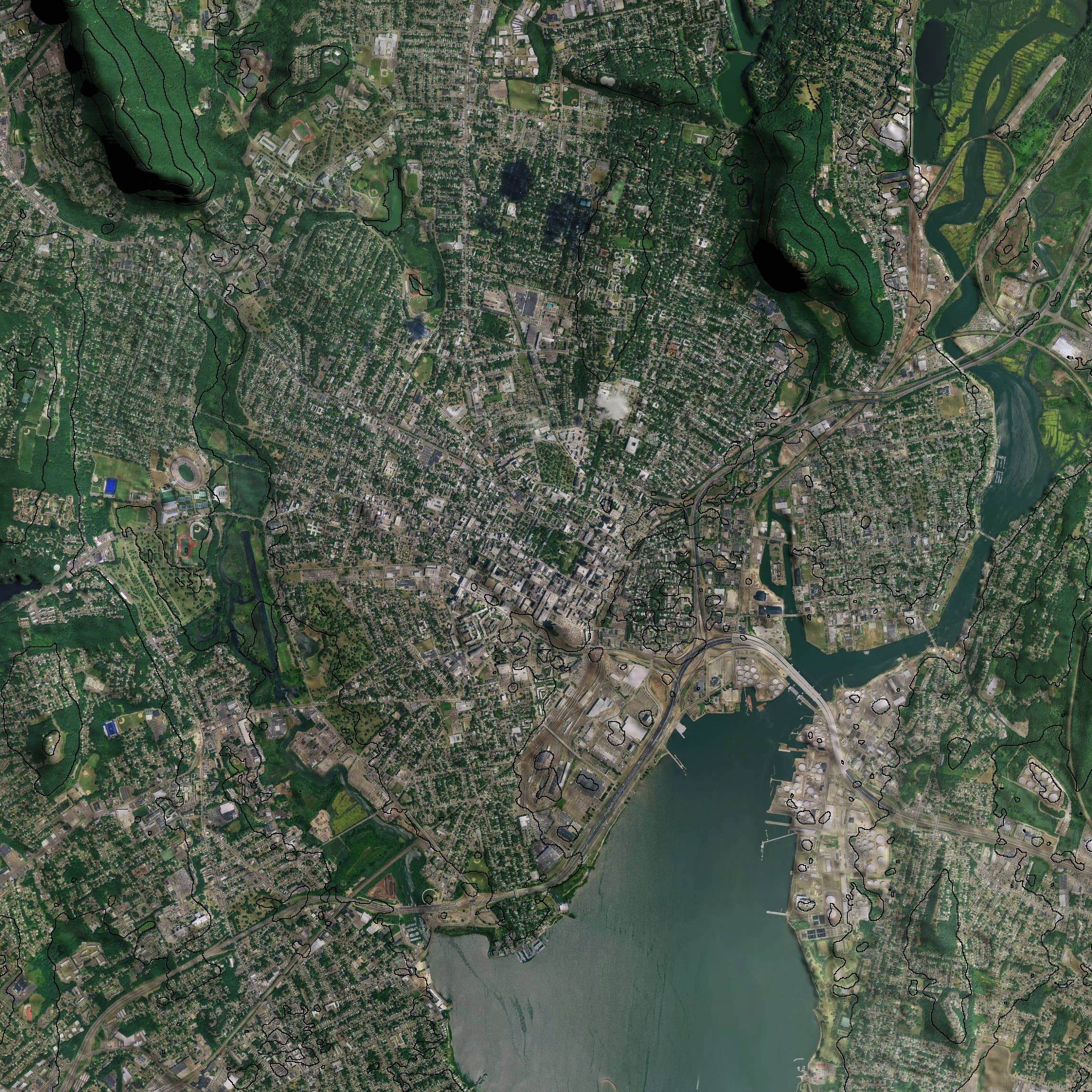 JACE.design - Wholesale Art Print - New Haven CT Map Print Satellite4