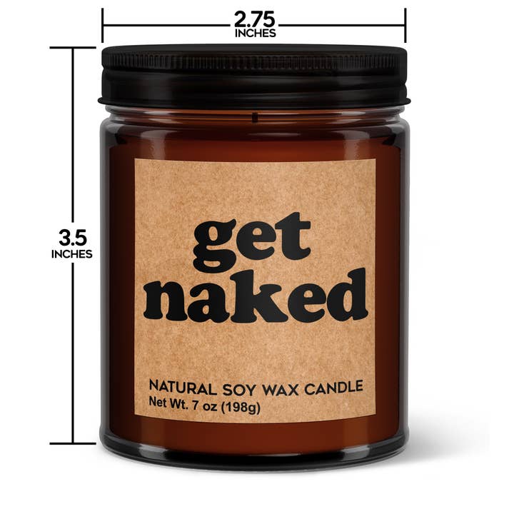 Wi-Wear - Wholesale Jar/Filled Candle - Get Naked Soy Candle - Votive Soy Candle