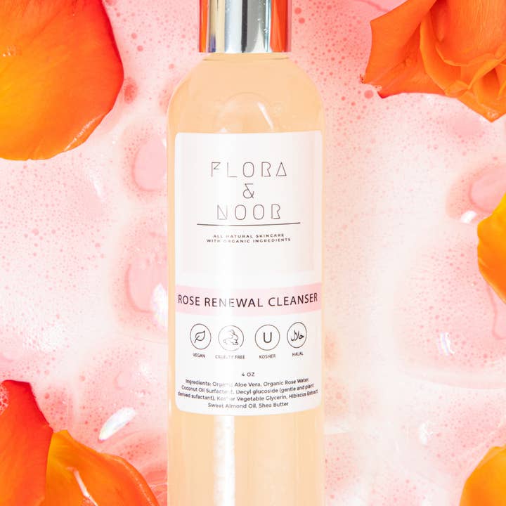 Rose Renewal Cleanser for wholesale by Flora & Noor