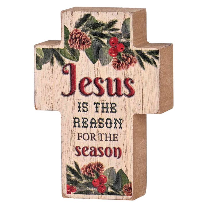Tabletop Plaque Jesus The Reason Cross for wholesale by Magnolia