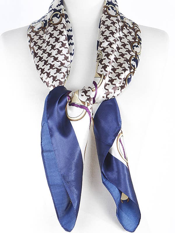 Kløver mønster silketørklæde for engroshandel hos Shop Neighbors