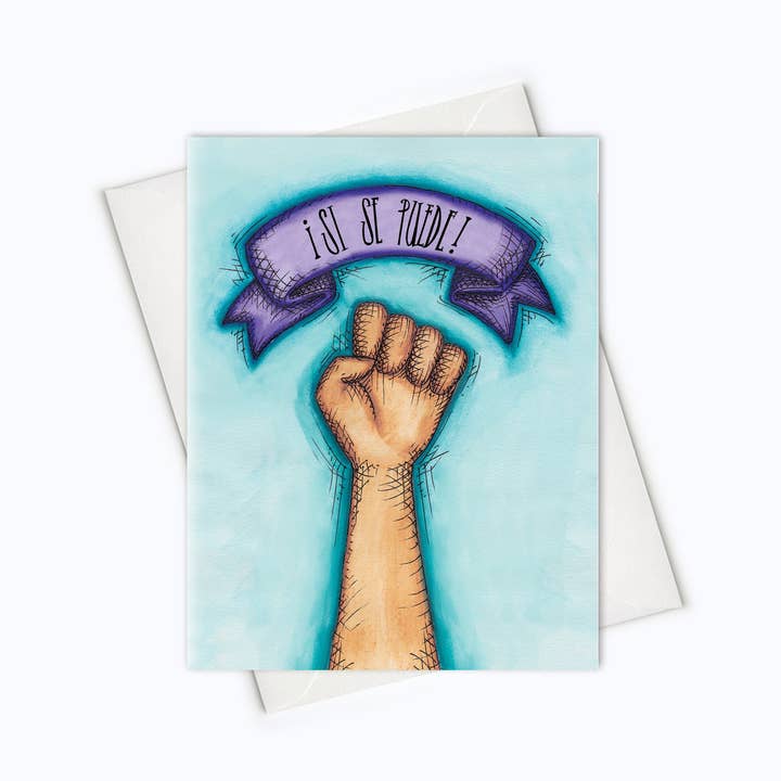 SPANISH CARD | Si Se Puede Card | Yes We Can for wholesale by About A Cloud Stationery & Gifts