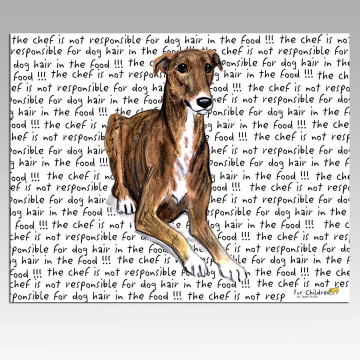 Greyhound Cutting Board for wholesale by Zeppa Studios