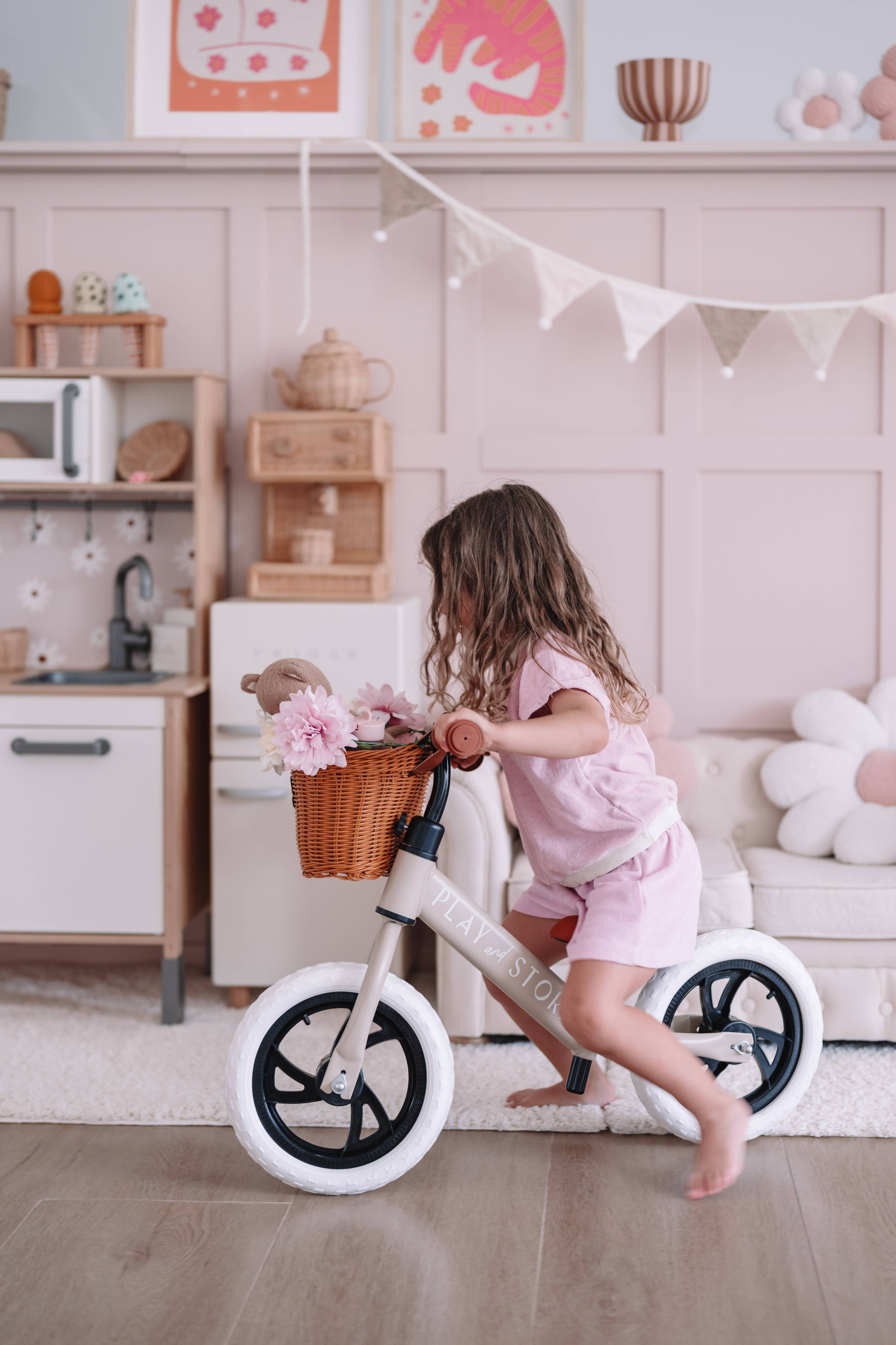 Play and Store - Venta al por mayor Bicicleta/patinete - Niños - Balance Bike Taupe Play and Store 2