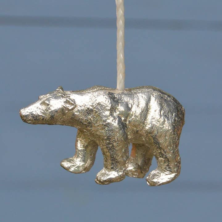 Polar Bear Pewter Light Pull Hand Cast by William Sturt for wholesale by William Sturt Fine Pewter