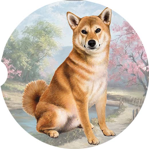 E&S Pets - Wholesale Car Coaster - Unisex - Shiba Inu Car Coaster