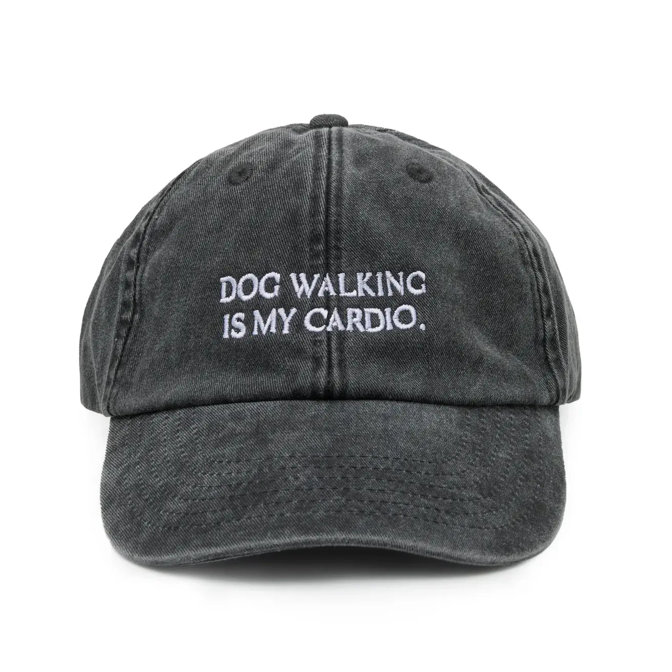 Lieblingspfote - Wholesale Baseball Cap - Unisex - DOG WALKING is my cardio Cap Vintage Black0