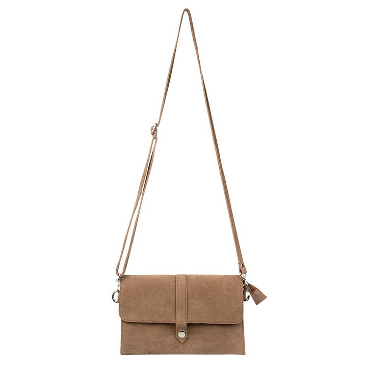 crossbody bag envelope brown 24cm for wholesale by Mars & More - Brand of B Living