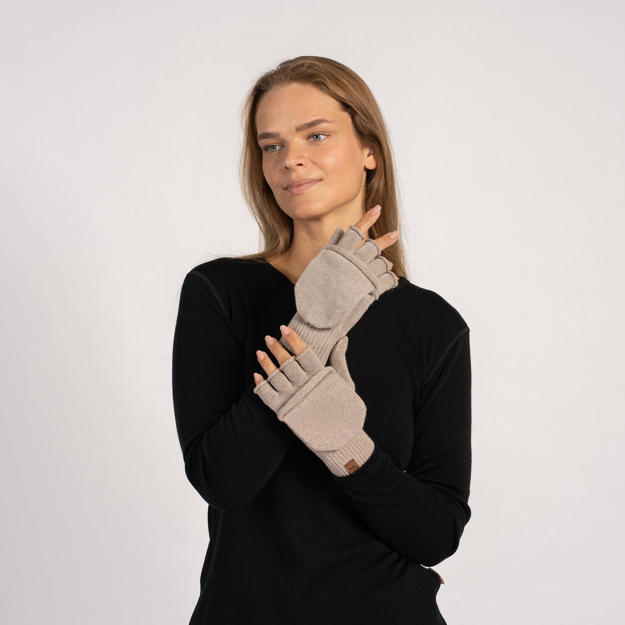 menique - Wholesale Gloves - Women's - Merino Wool Convertible Gloves For Women9