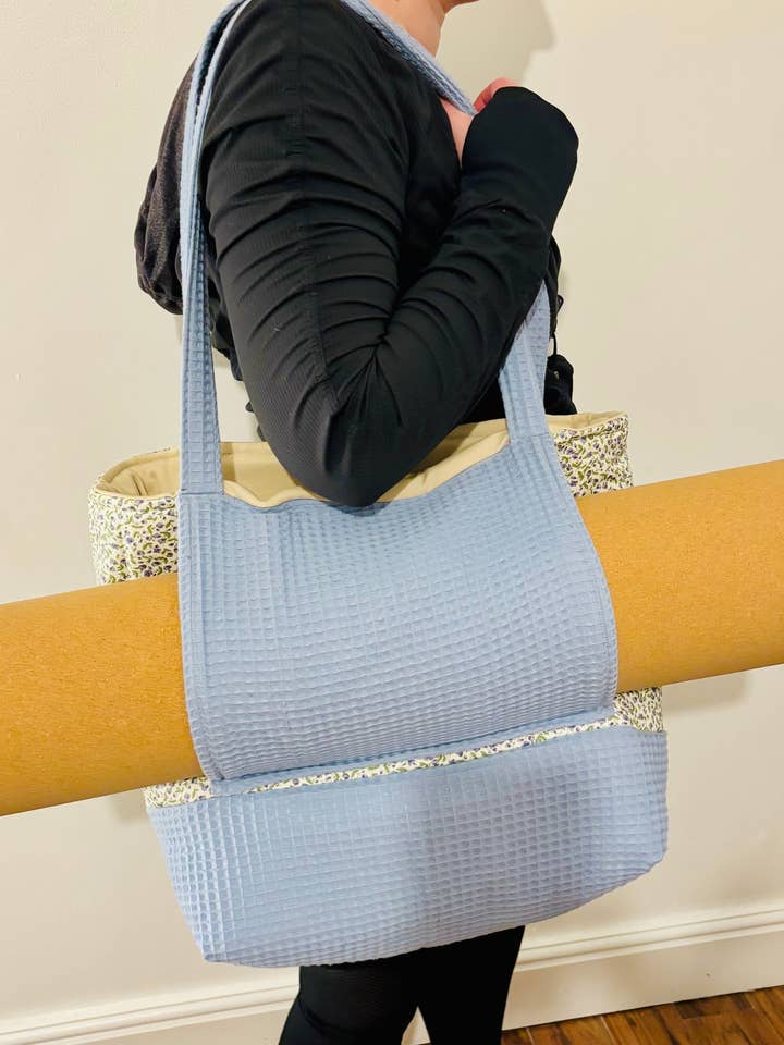 Grounded Flow Carrier - Yoga Mat Tote Bag for wholesale by Vuelta a la Vida