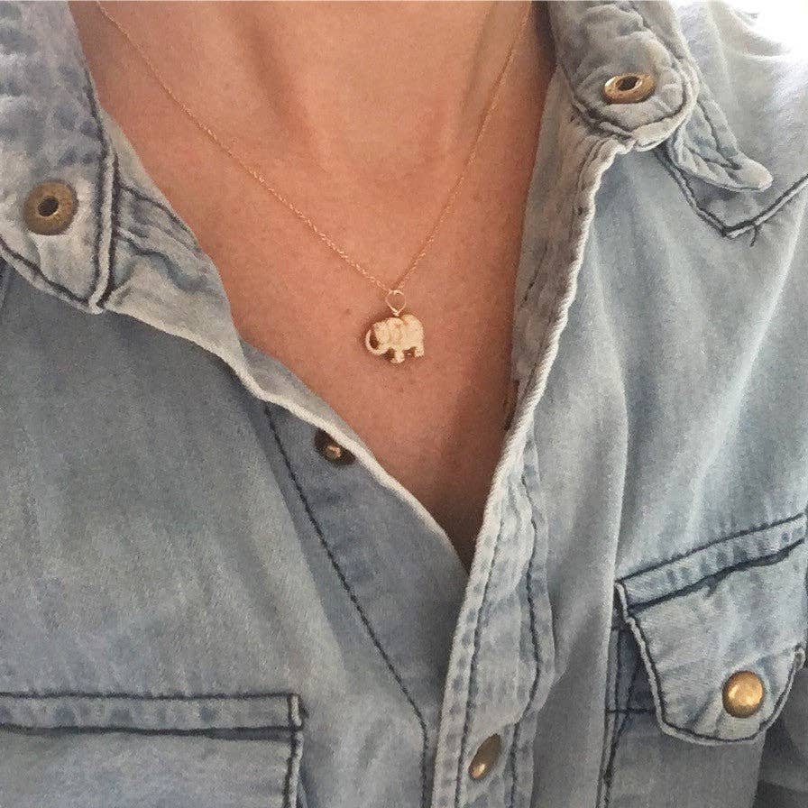 Erin McDermott Jewelry - Wholesale Pendant/Charm Necklace - Colorful Mini Lucky Elephant Necklaces4