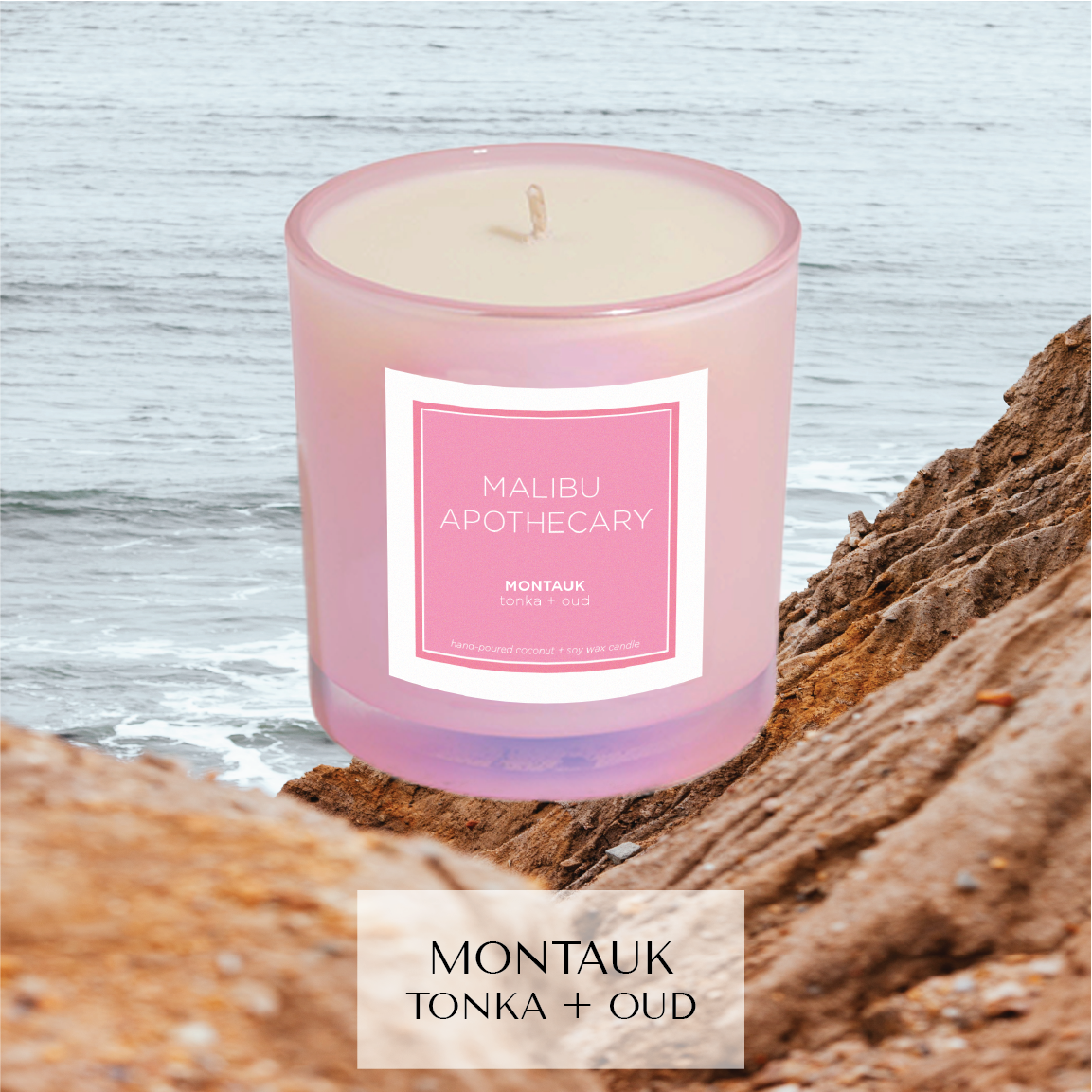Malibu Apothecary - Wholesale Jar/Filled Candle - Iridescent Pink Candle0