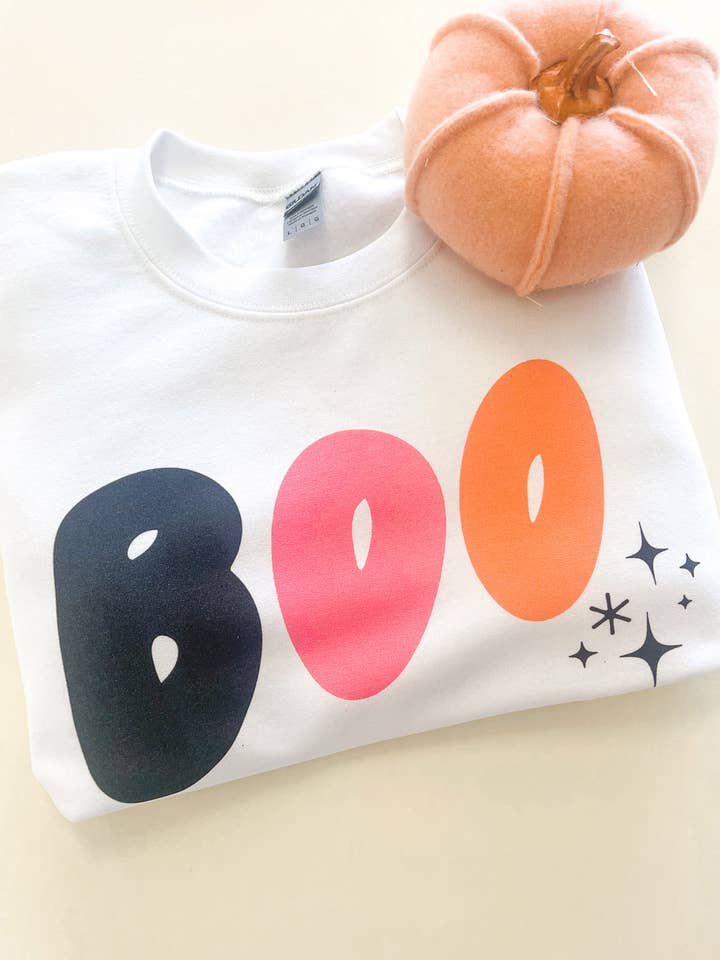 Spirit+Tribe - Wholesale Graphic Sweatshirt - Women's - BOO SWEATER