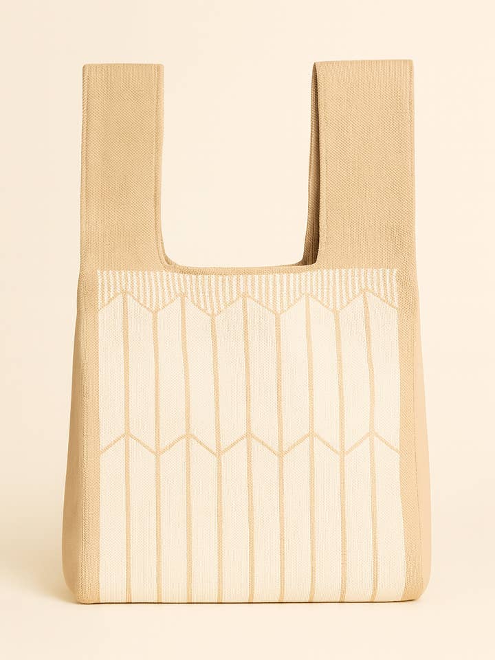 Quiet Geometry - Knitted bag for wholesale by TOKEII LTD