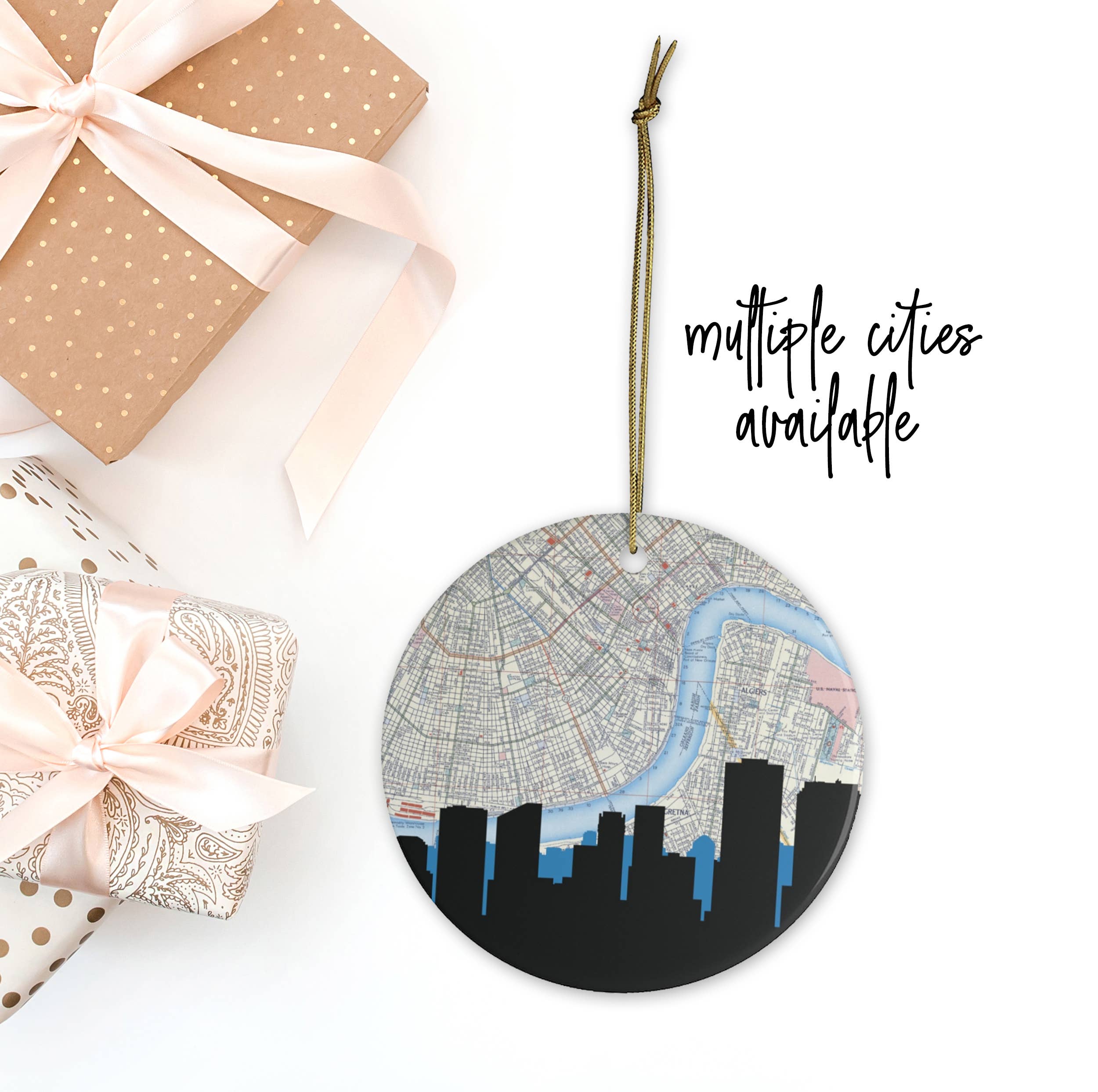 Paperfinch Design - Wholesale Ornament - Louisiana city skyline ornament | choose your city10