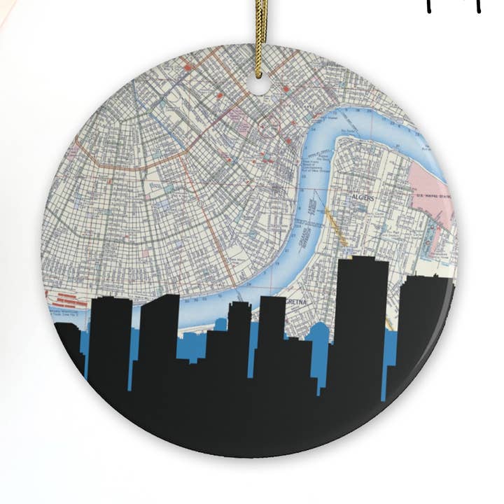Paperfinch Design - Wholesale Ornament - Louisiana city skyline ornament | choose your city10