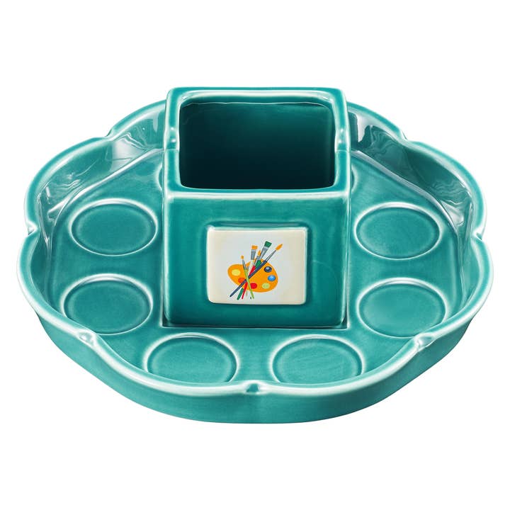 The Wine Savant / Khen Glassware – Engroshandel Palet/blandingsbakke – Malers Kunstner Kop & Talerken Sæt | Maler- & Penselholder Sæt3