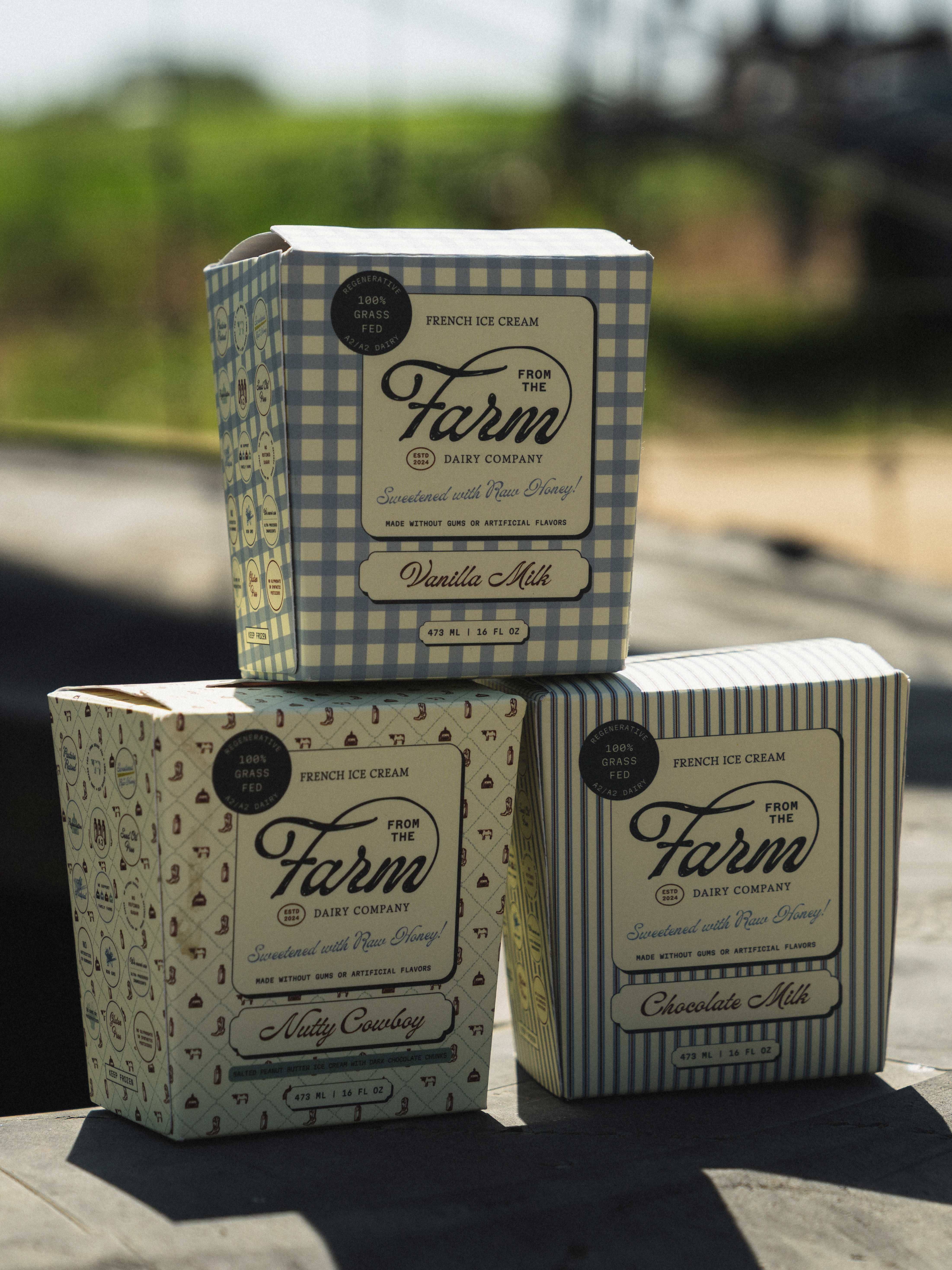 From the Farm - Wholesale Ice Cream/Sorbet - Chocolate Milk Ice Cream (16oz)1