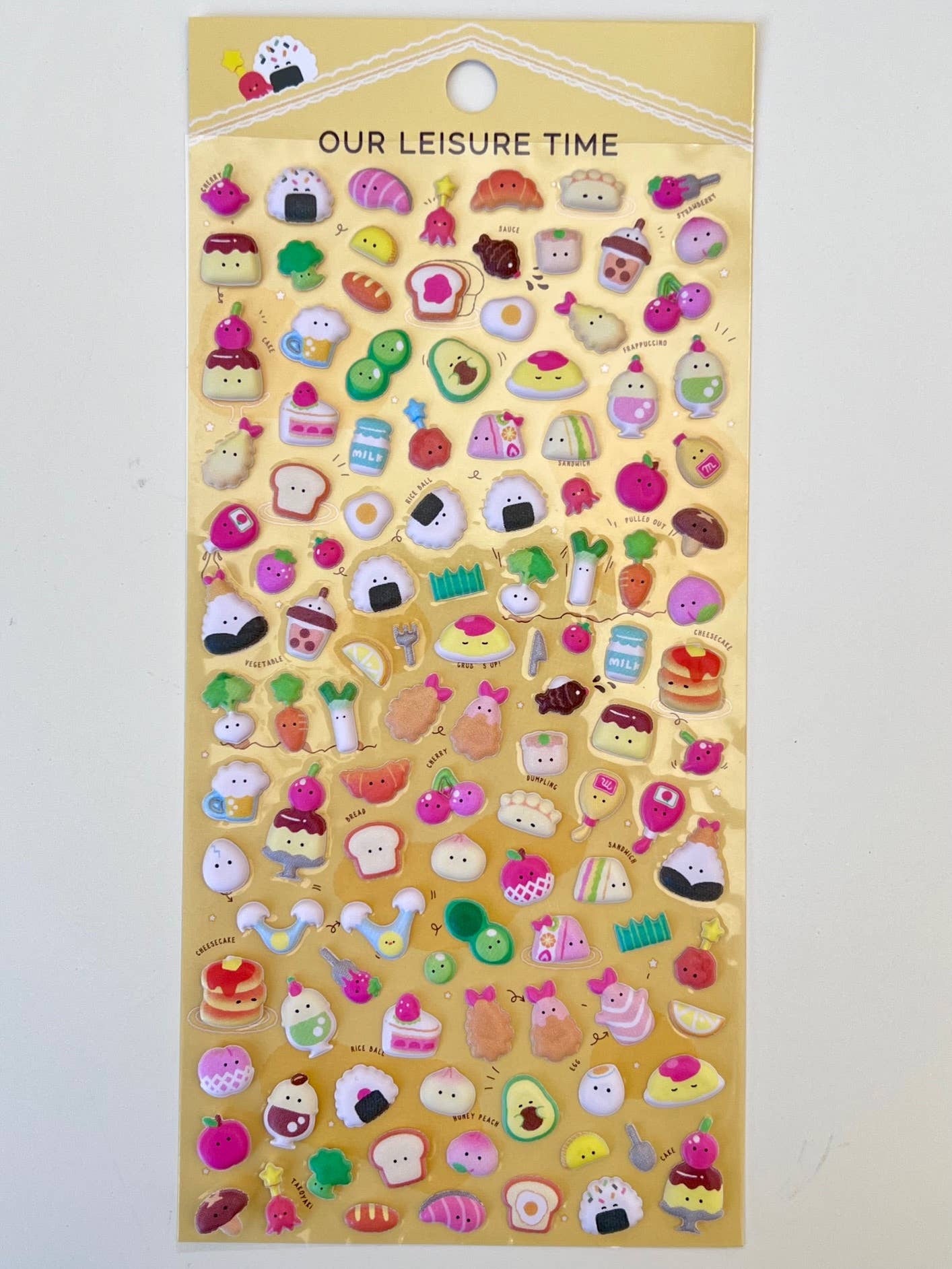 BCmini - Wholesale Sticker - 11023 Tiny Animal Food Court Puffy Assorted Stickers-1212