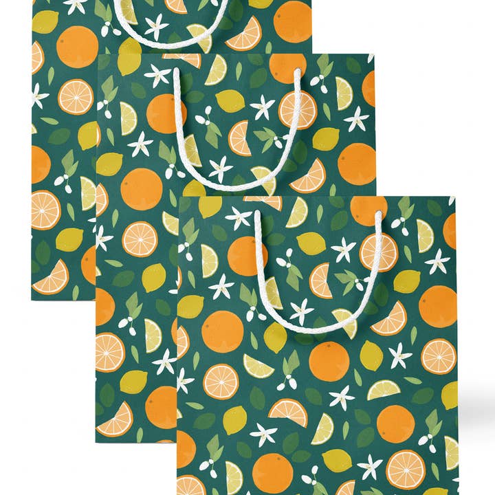 Joy Paper Co. - Vendita all'ingrosso Buste regalo - Borsa Regalo Agrumi e Fiori1