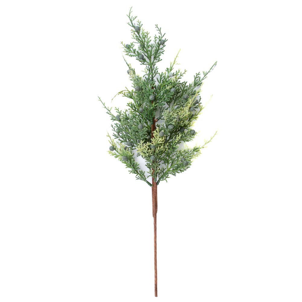 Factory Direct Craft - Wholesale Artificial Christmas Tree - 18" Faux Cedar Juniper Berry Spray5