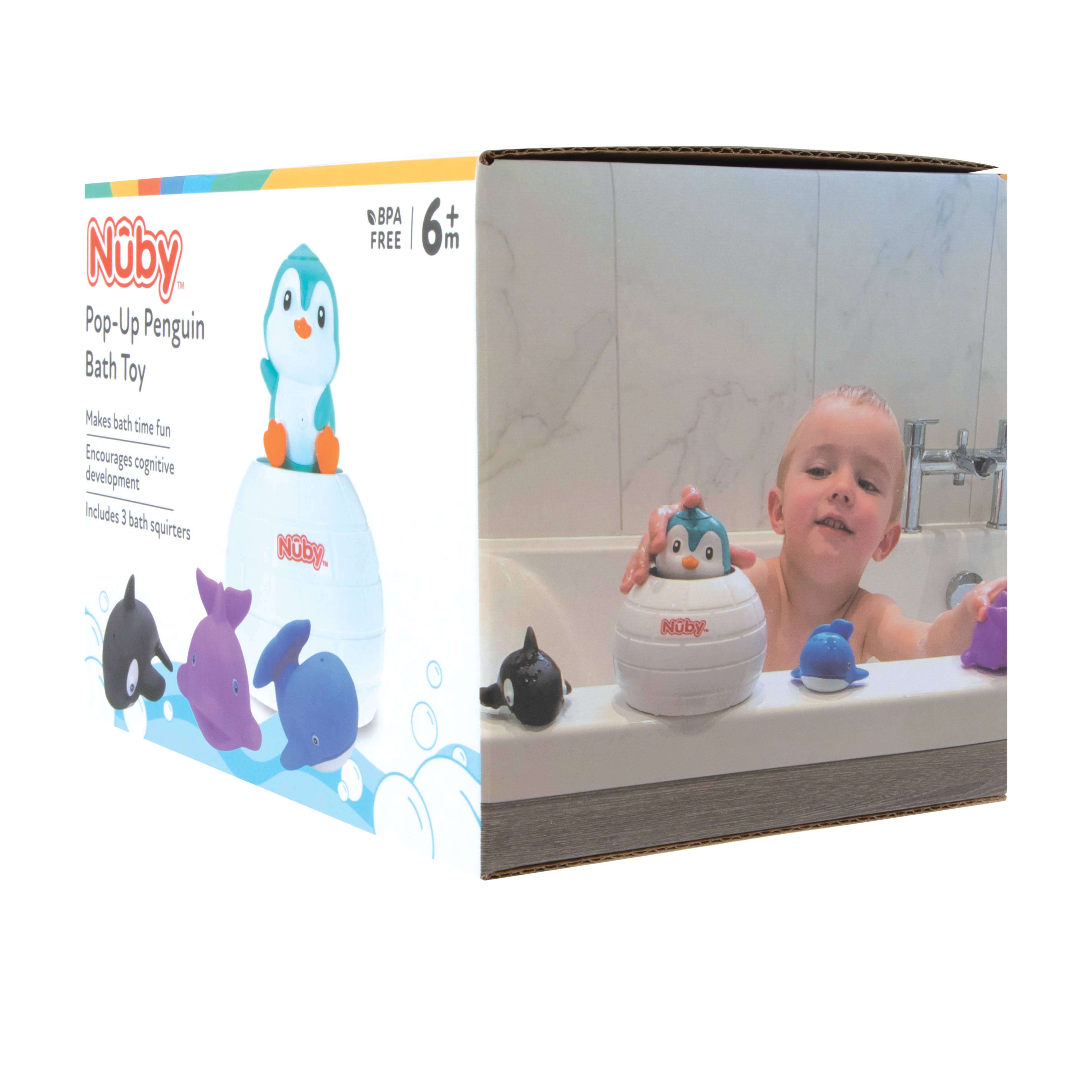 Nuby - Wholesale Bath Toy - Baby - Penguin Bath Toys & 4 Squirters5