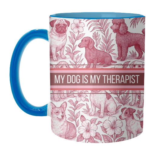ART WOW – Caneca por atacado – Canecas 'O meu cão é o meu terapeuta'3