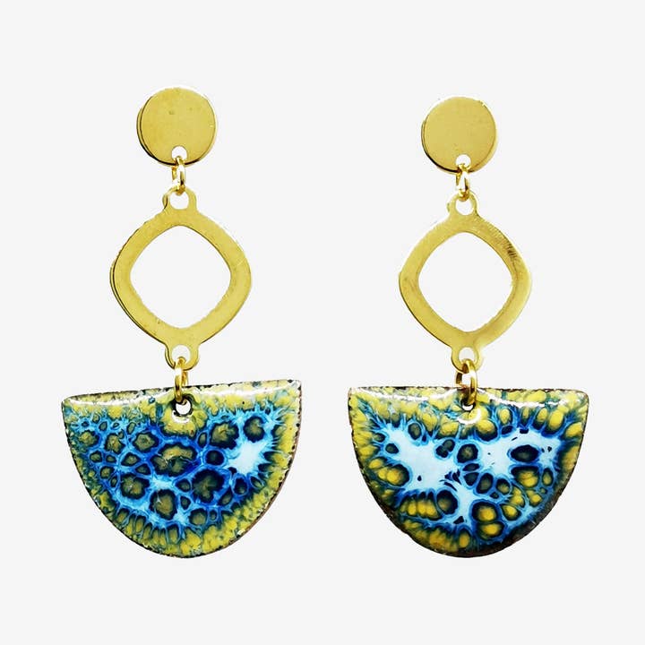 Oorbellen Clara - Myosotis collectie voor wholesale door Les Emaux Mline