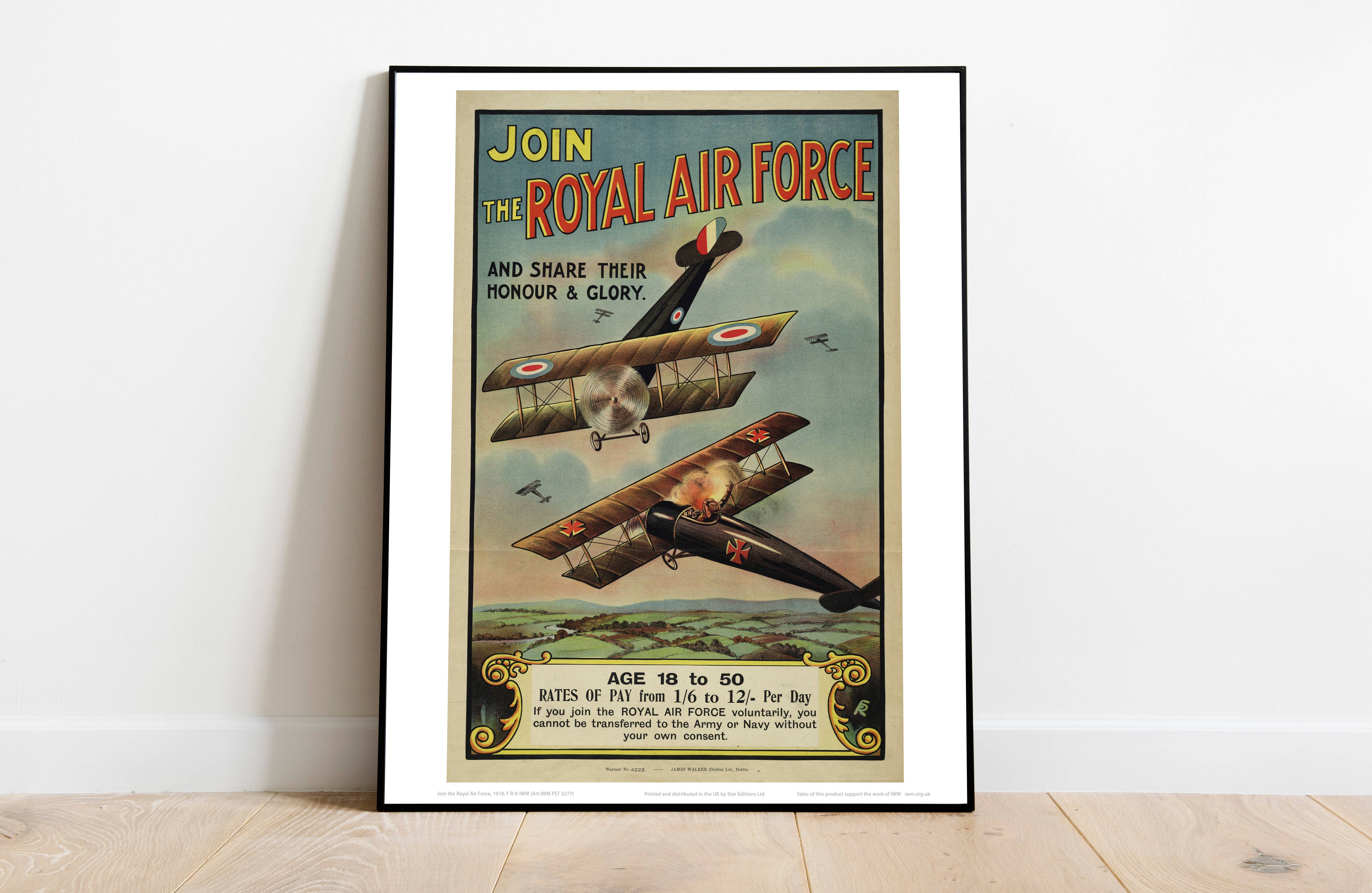 Star Editions - Wholesale Art Print - Join The Royal Airforce - 11X14” Premium Art Print1