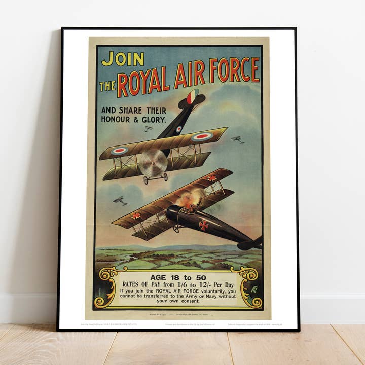 Star Editions - Wholesale Art Print - Join The Royal Airforce - 11X14” Premium Art Print1