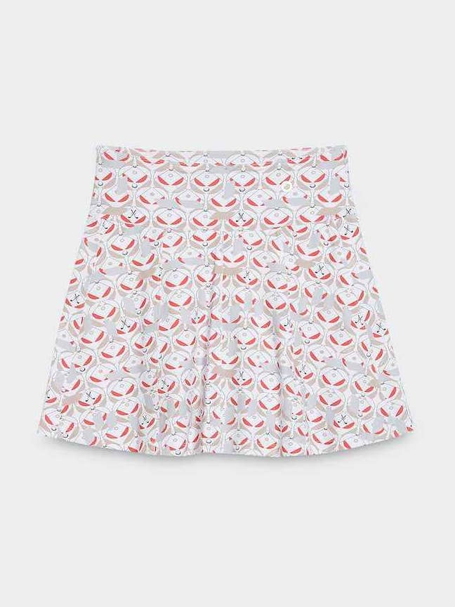 Gonna Geo Stampata con Tasca Posteriore per la vendita all'ingrosso da parte di Spoon