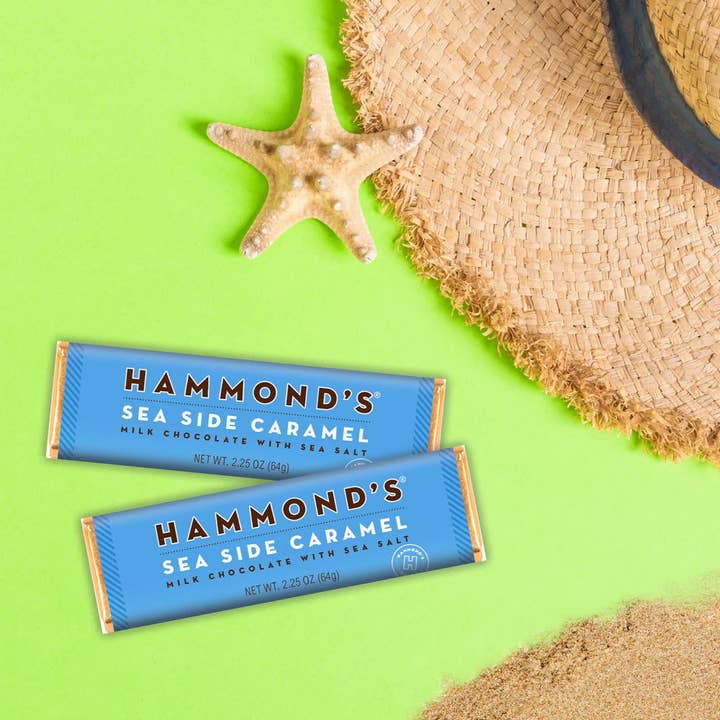 Hammond's Candies - Wholesale Chocolate Bar - Candy Bar - Milk Chocolate - Natural Seaside Caramel -2.25oz1