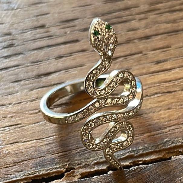 LARA UNDICI ACCESSORI SRLS – wholesale Cocktail/statement ring – SERPENTINE SILVER0