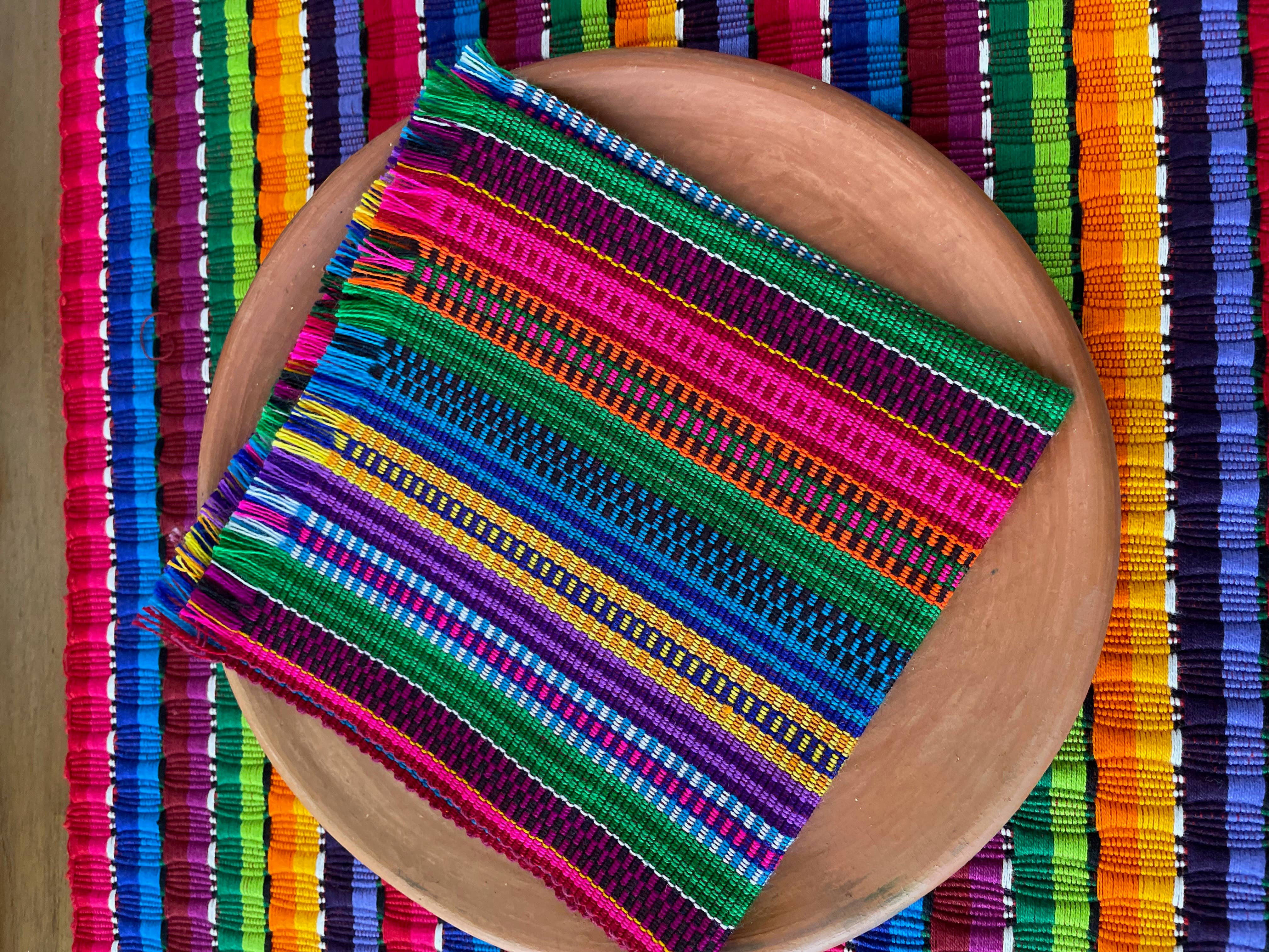 GUATEARTISAN - Venta al por mayor Servilletas de tela - Servilletas textiles tejidas a mano de colores1