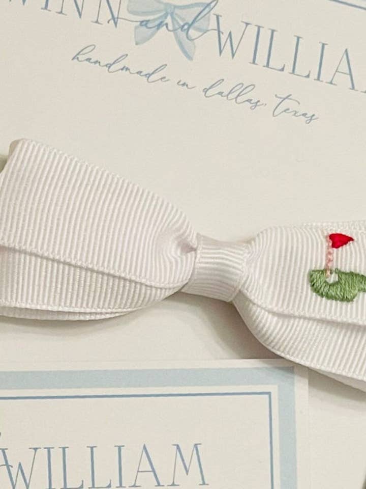 Lazo bordado a mano Golf Lottie para venta al por mayor de Winn and William