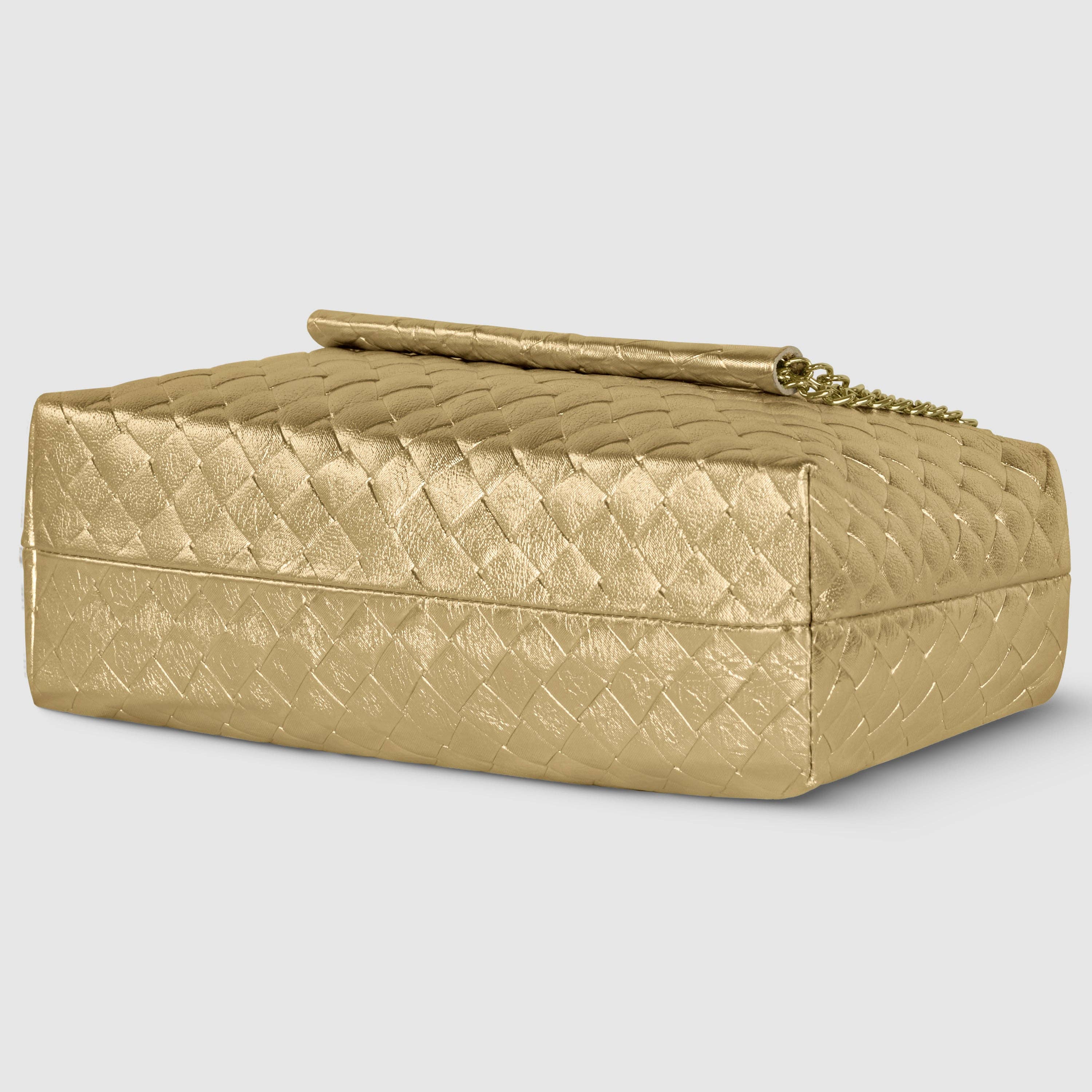 TAKEASY - Wholesale Shoulder Bag - Women's - Weave Metallic Suede Leather Crossbody Bag18